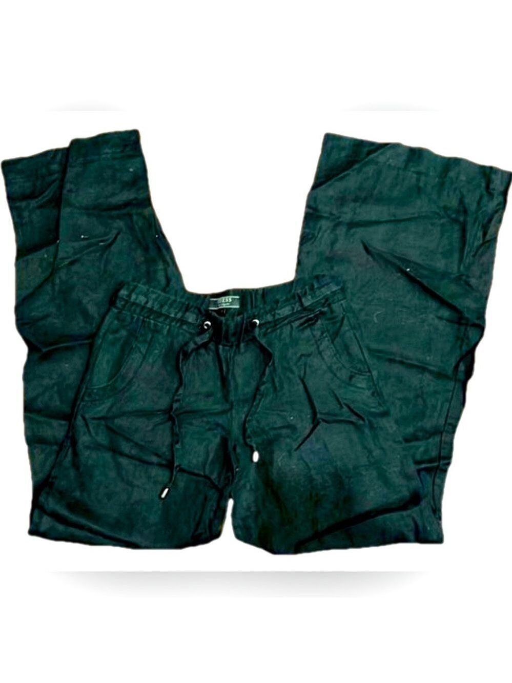 Guess Wide Leg Pants in Dark Green